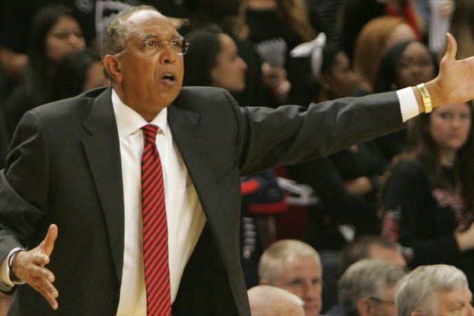 Feb 8, 2014; Lubbock, TX, USA; Texas Tech Red Raiders head coach Tubby Smith on the sidelines in the game with the Oklahoma Stat_-2532864186428668353