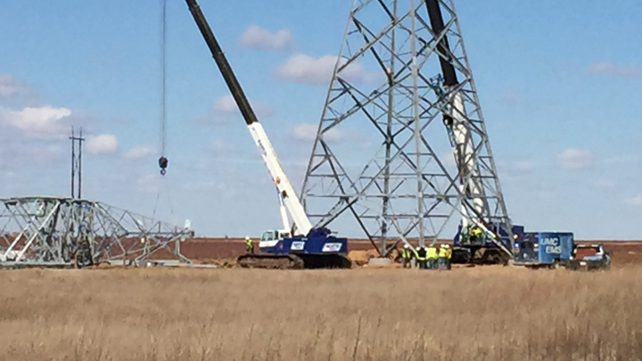 Tower Accident 720 Hale County Power Line Abernathy FM 54 County Road P 2.3.2016