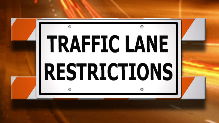 Traffic Lane Restrictions Graphic - 720