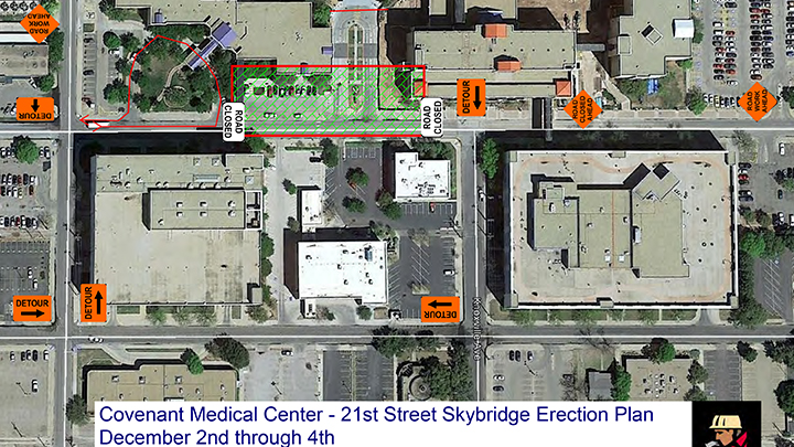 Covenant Map 720 21st closure between Joliet and Louisville