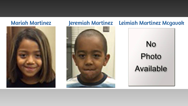missing Kids 720 v2 Mariah Martinez, Jeremiah Martinez and Leimiah Martinez McGavok