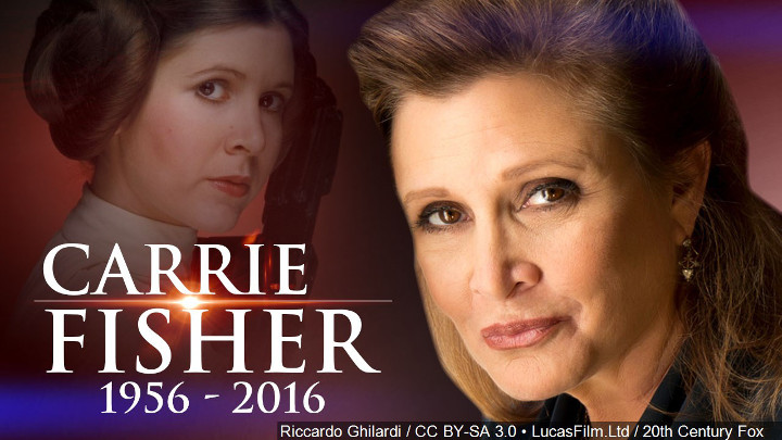 Carrie Fisher Dies Graphic - 720