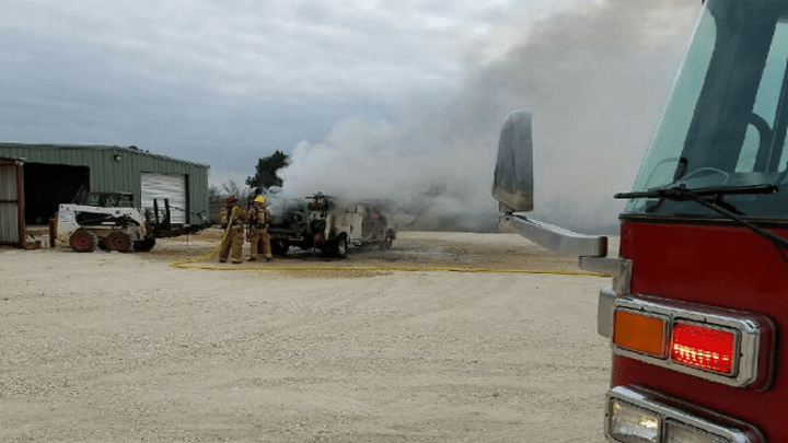 Welding Truck Fire in Abilene (12-27-16) - 720