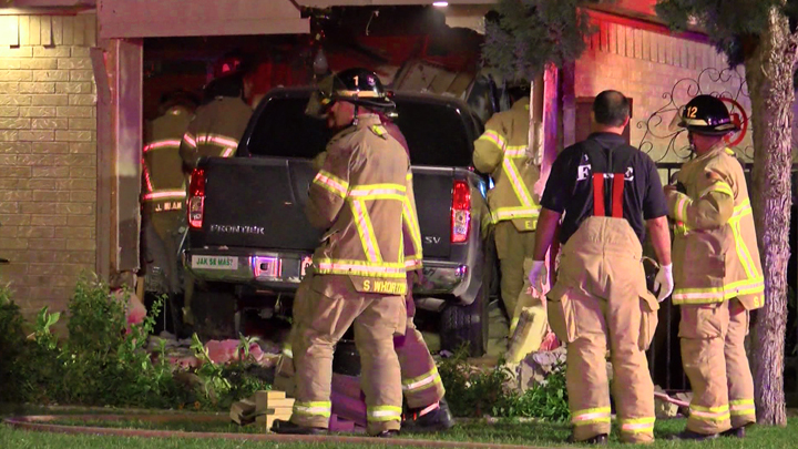 pickup truck hit house 2500 93rd Street 720 6.17.2015