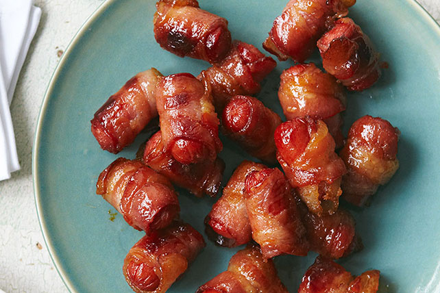 Bacon Wrapped Hot Dog Bites