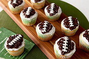 Touchdown Poke Cupcakes