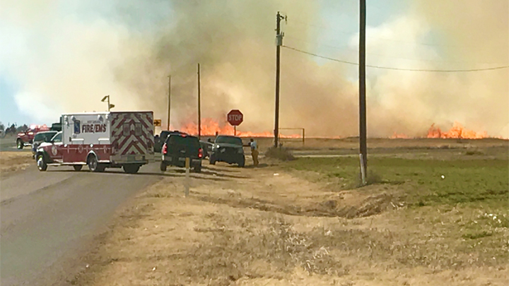 Grass Fire Near Smyer 720