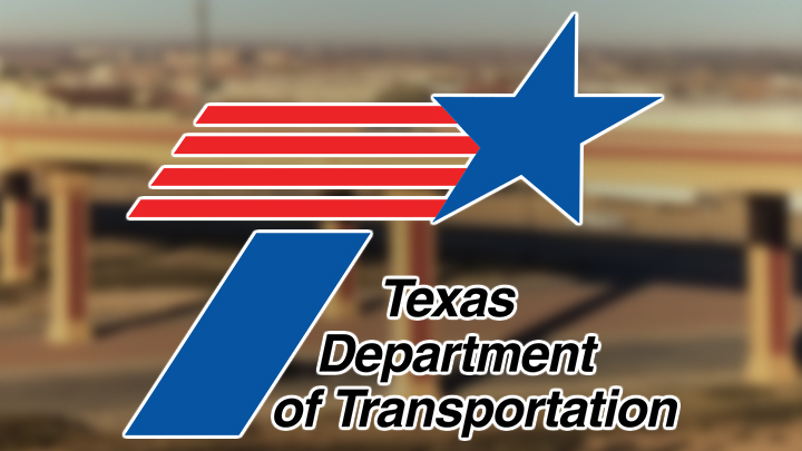 TxDOT Texas Department of Transportation logo over MSF Marsha Sharp Freeway 720