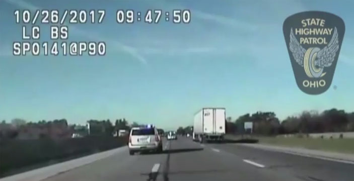 kid leads police on chase Ohio