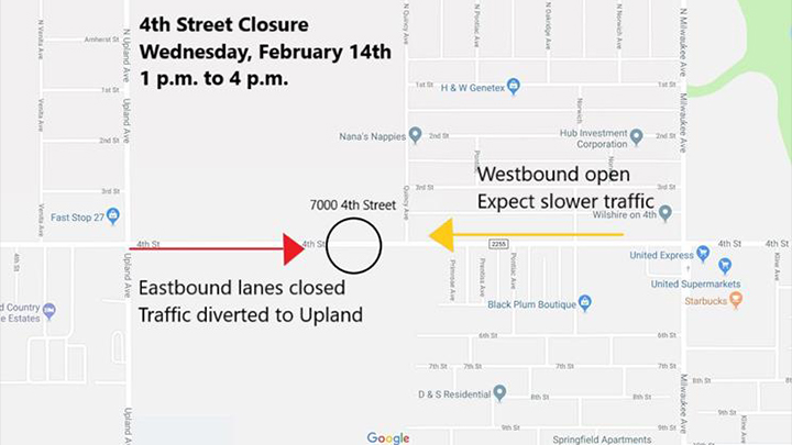 Lane Closures for Hit and Run February 1