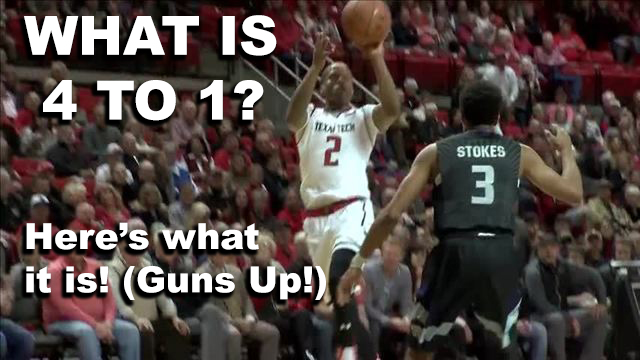 What is 4 to 1 Texas Tech basketball