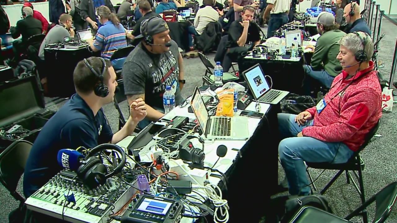 A look at Radio Row before Super Bowl 53
