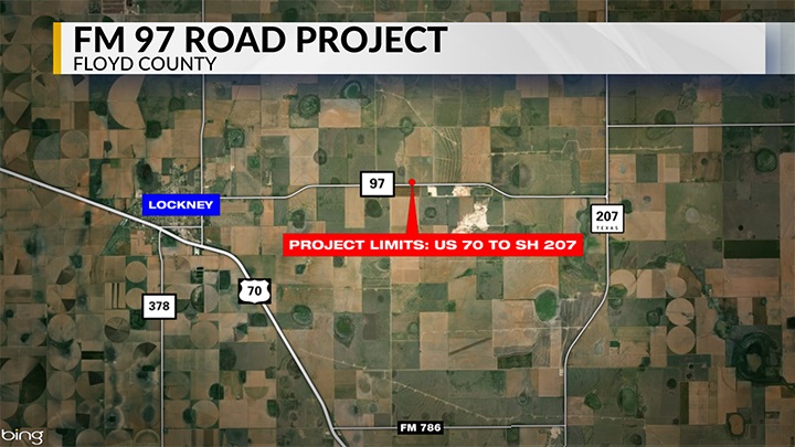 FM 97 Road Work in Floyd County - 720