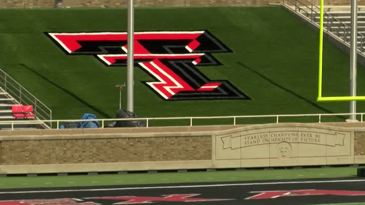 Texas Tech Double T on field