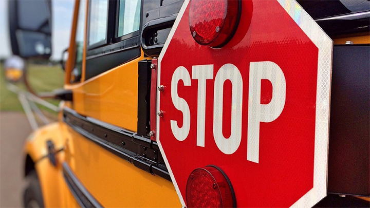 School Bus Safety, School Bus Stop Sign - 720