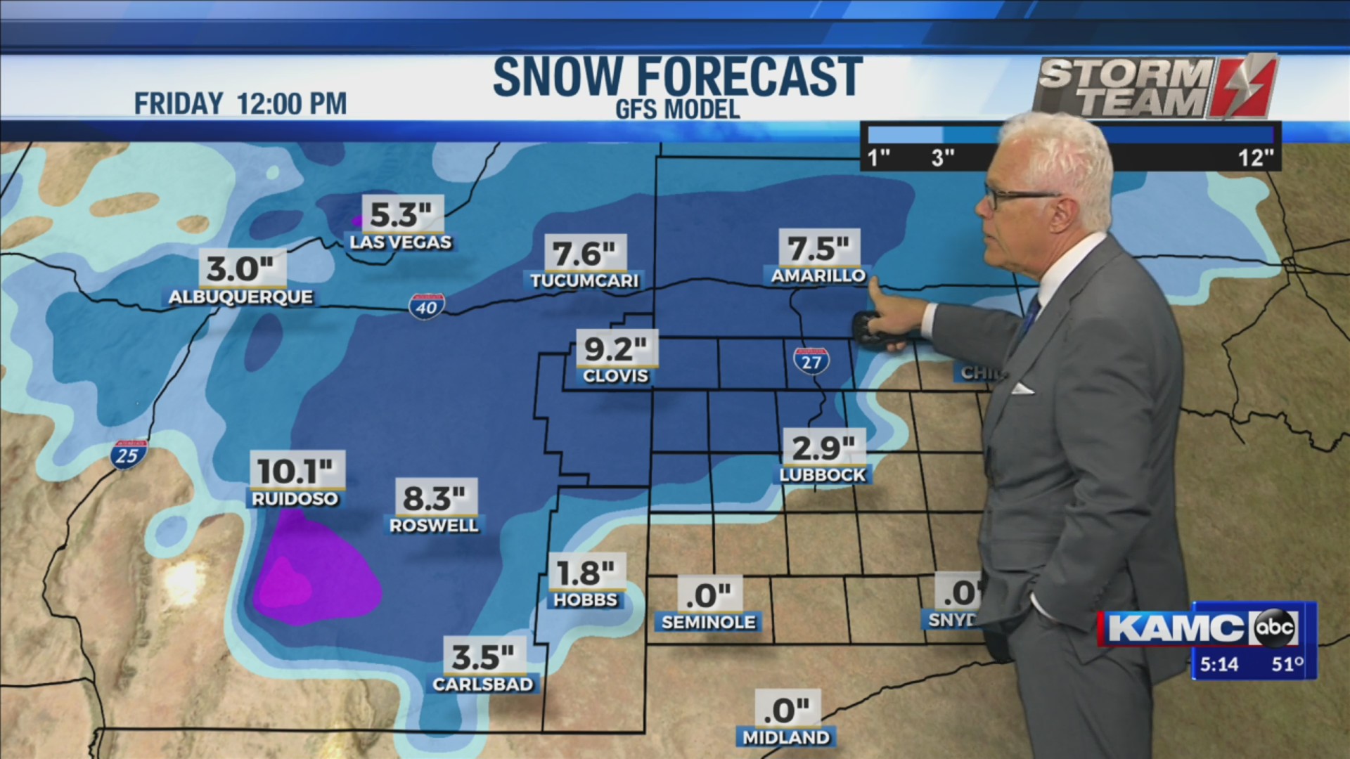 KAMC Weather Webcast with Meteorologist Ron Roberts: November 22nd, 2019